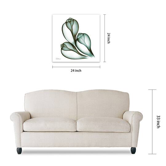 Empire Art Direct 24" x 24" Coastal Serenity Frameless Free Floating Printed Tempered Glass Wall Art